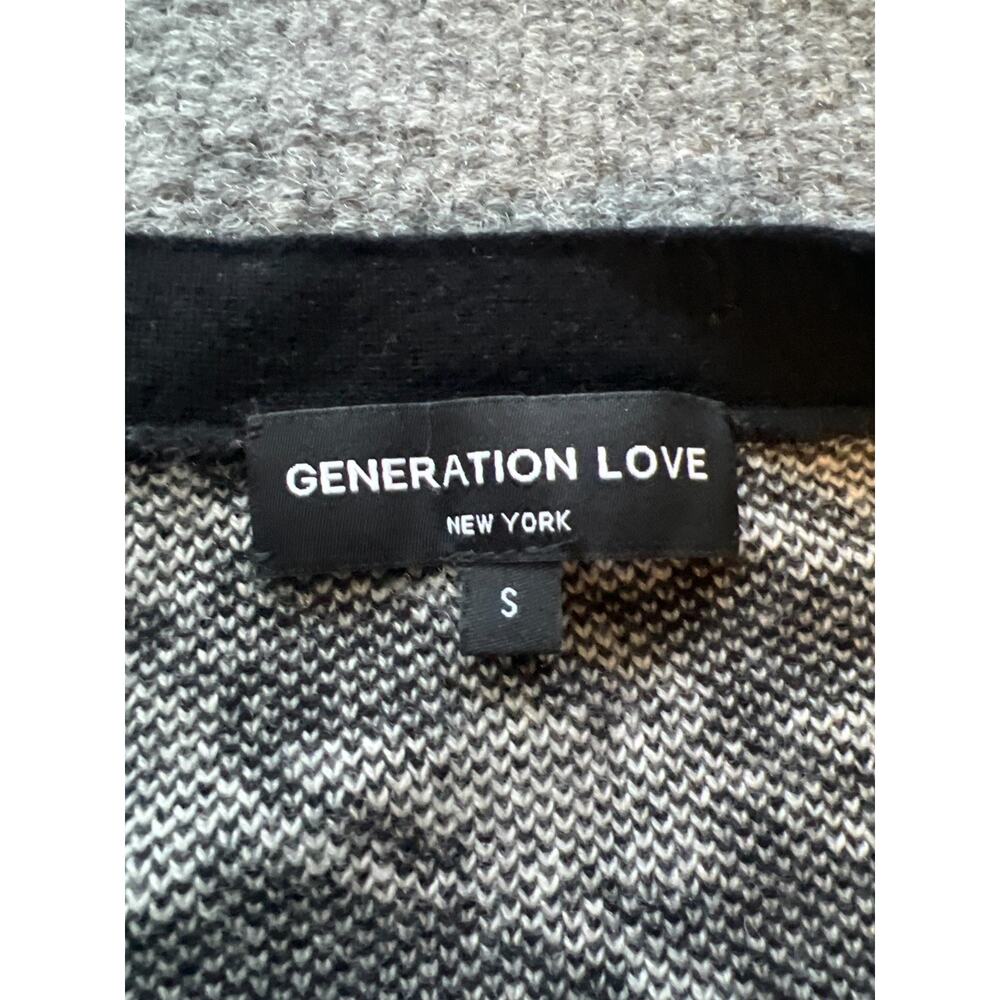 Generation Love Womens Black White Houndstooth Cardigan Sweater Size Small - Picture 5 of 13
